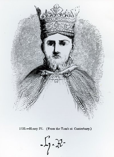 Portret i podpis Henryka IV (1366-1413) autorstwa English School