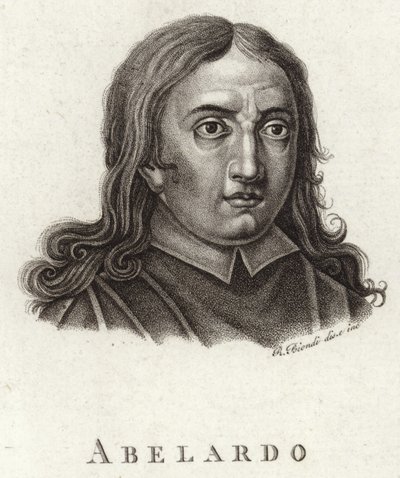 Portret Abelardo autorstwa English School