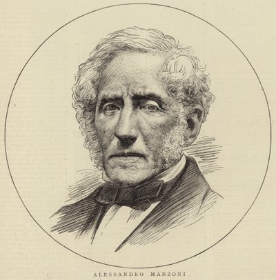 Portret Alessandro Manzoniego autorstwa English School