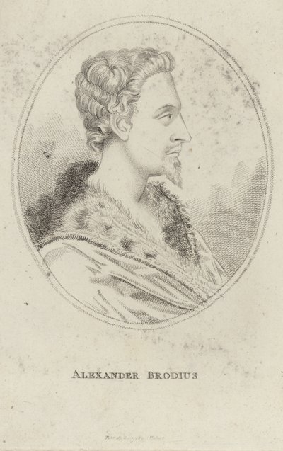 Portret Aleksandra Brodiusa autorstwa English School