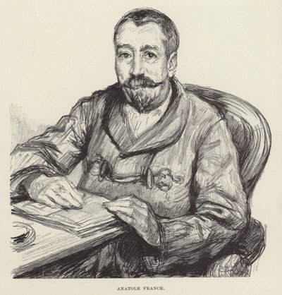 Portret Anatole France autorstwa English School