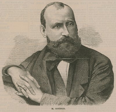 Portret Charlesa-Francois Gounoda autorstwa English School