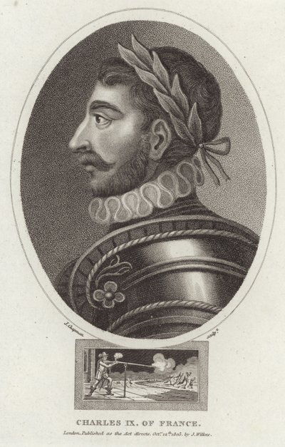 Portret Karola IX z Francji autorstwa English School