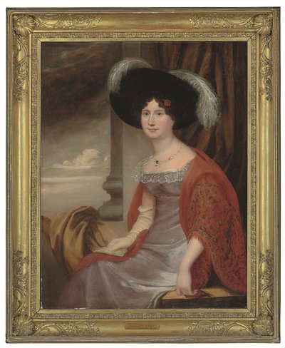 Portret Charlotte Yeates, Lady Lopes (zm. 1833) (olej na płótnie) autorstwa English School