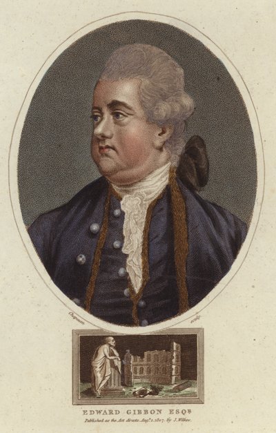 Portret Edwarda Gibbona autorstwa English School