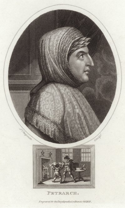 Portret Francesco Petrarki autorstwa English School