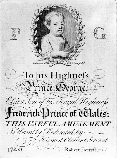 Portret Jerzego III, grafika wykonana przez Francois Movellona de la Cave, 1804 autorstwa English School