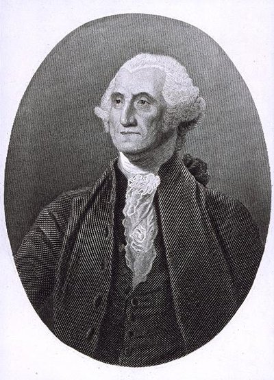 Portret Jerzego Waszyngtona (1732-1799) (rycina) autorstwa English School