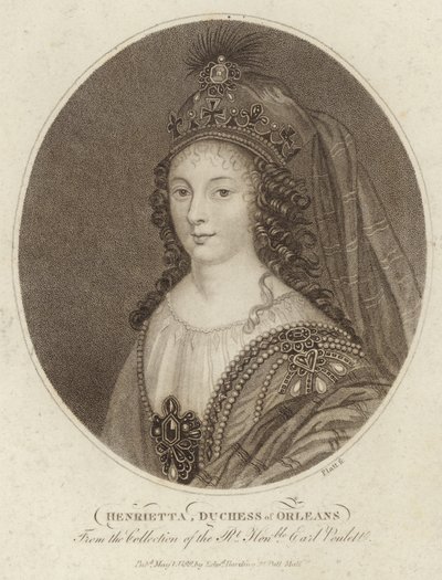 Portret Henrietty, księżnej Orleanu autorstwa English School