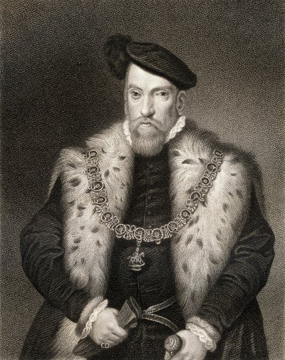 Portret Henry Fitzalan, 12. hrabia Arundel, z Lodges British Portraits, 1823 autorstwa English School