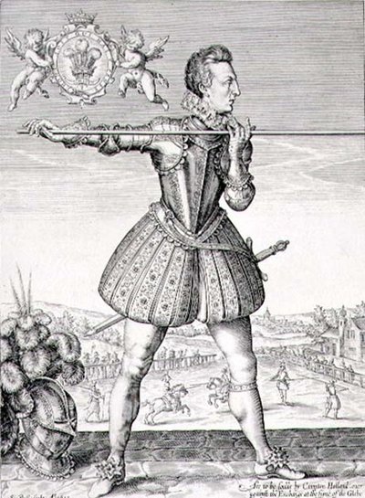 Portret Henryka, księcia Walii (1594-1612) wyryty przez Simona de Passe (1595-1647) 1612 (grafika) autorstwa English School