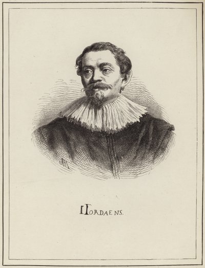 Portret Jacoba Jordaensa autorstwa English School