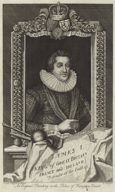 Portret Jakuba I z Wielkiej Brytanii i Irlandii autorstwa English School