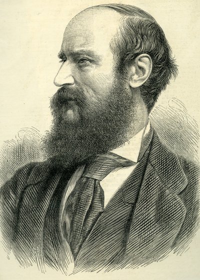 Portret Johna Bagnolda Burgessa, 1877 autorstwa English School