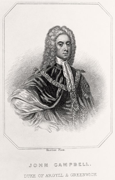Portret Johna Campbella, księcia Argyll i Greenwich, 1835 autorstwa English School