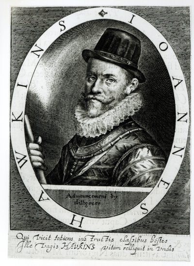 Portret Johna Hawkinsa (1532-95) autorstwa English School