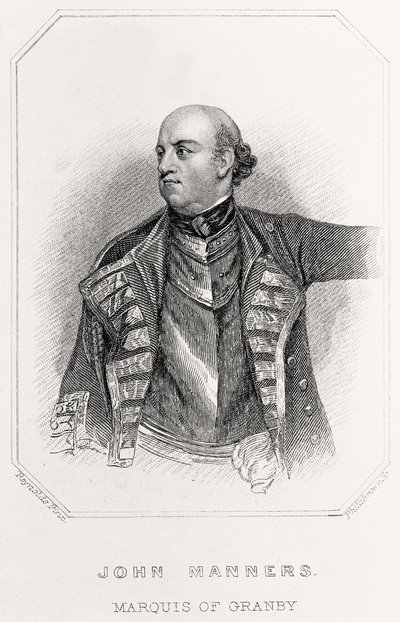 Portret Johna Mannersa, markiza Granby, 1835 autorstwa English School
