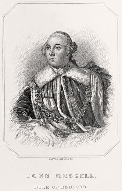Portret Johna Russella, księcia Bedford, 1835 autorstwa English School
