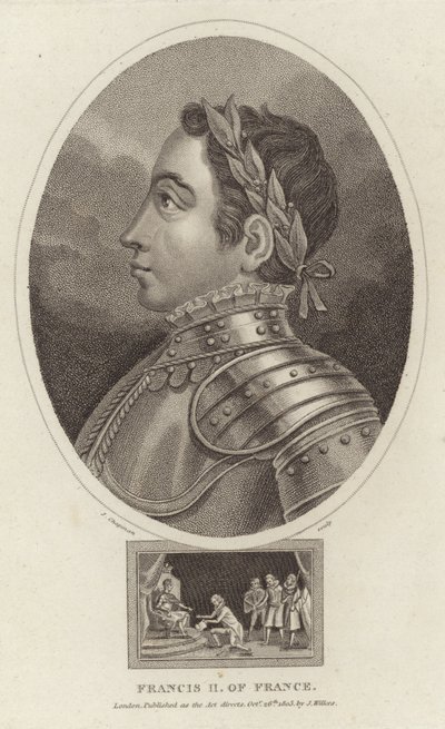 Portret króla Francji Franciszka II autorstwa English School