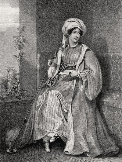 Portret lady Hester Stanhope, autorstwa English School
