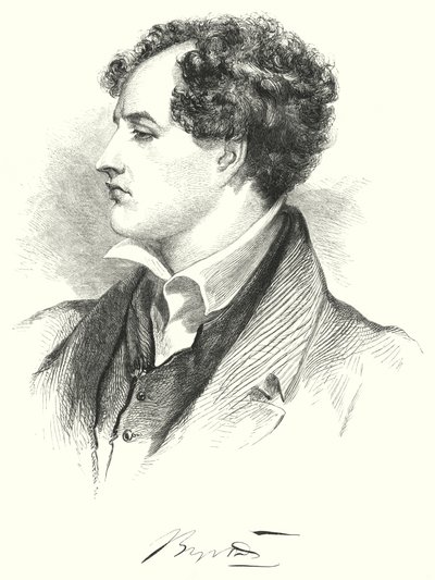 Portret Lorda Byron autorstwa English School