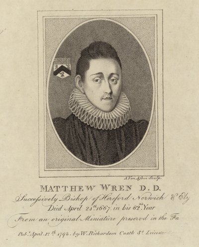 Portret Mateusza Wrena autorstwa English School