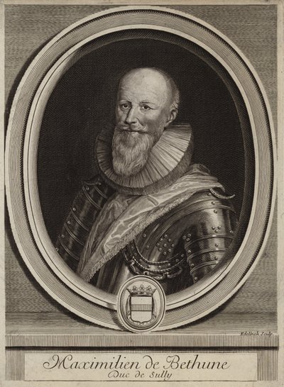 Portret Maksymiliena de Bethune, księcia Sully autorstwa English School