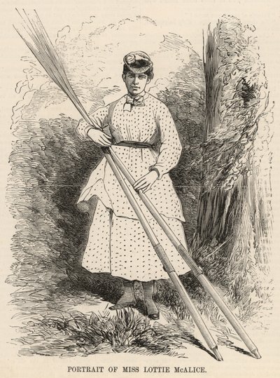 Portret panny Lottie McAlice autorstwa English School