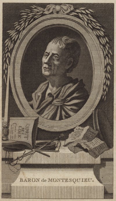 Portret Monteskiusza autorstwa English School