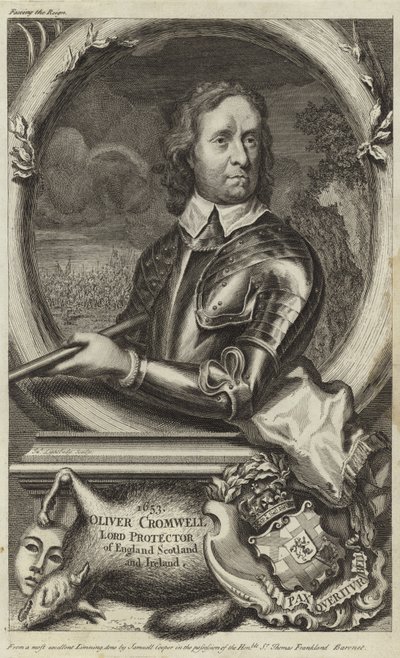 Portret Olivera Cromwella autorstwa English School