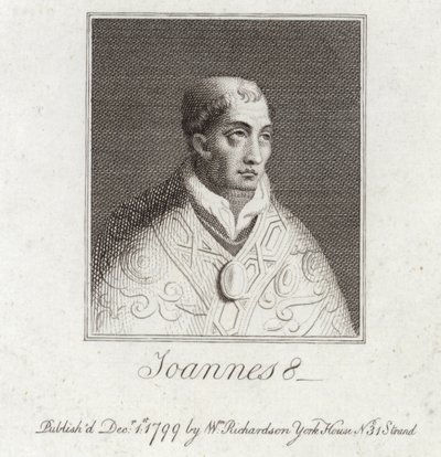 Portret papieża Jana VIII autorstwa English School