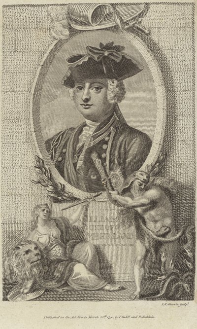 Portret księcia Williama, księcia Cumberland autorstwa English School