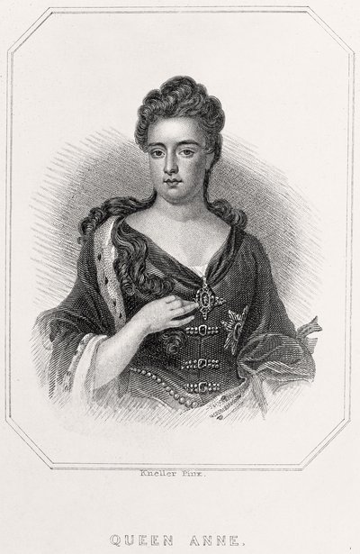 Portret królowej Anny, 1835 autorstwa English School