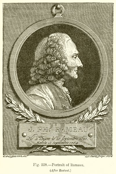 Portret Rameau autorstwa English School