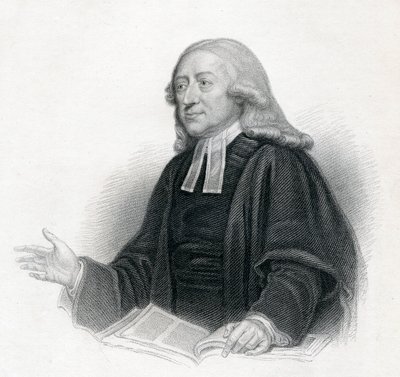 Portret wielebnego Johna Wesleya AM, XIX wiek autorstwa English School
