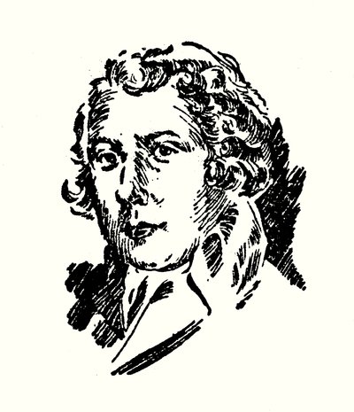 Portret Richarda Brinsleya Sheridana (litografia) autorstwa English School