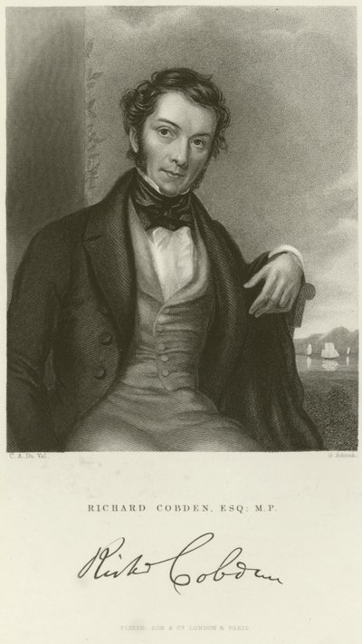 Portret Richarda Cobdena autorstwa English School