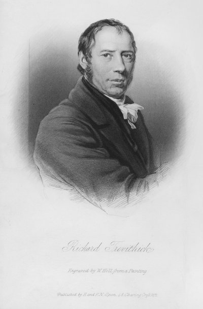 Portret Richarda Trevithicka (grafika) autorstwa English School