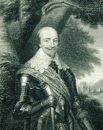 Portret Roberta Bertie (1582-1642) 1. hrabiego Lindsey, z „Lodge