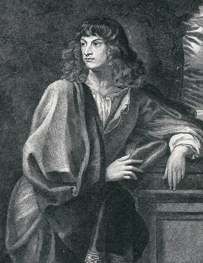 Portret Roberta Spencera (1641-1702), 2. hrabiego Sunderland, z „Historii narodu brytyjskiego” autorstwa English School