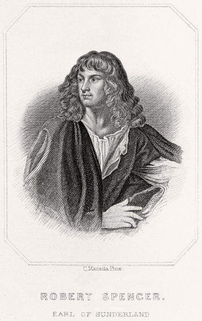 Portret Roberta Spencera, hrabiego Sunderland, 1835 autorstwa English School