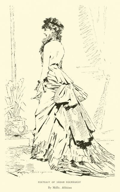 Portret Sary Bernhardt autorstwa English School