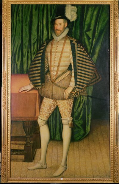 Portret Sir Jerome Bowes (zm. 1616), ambasadora przy carze Rosji, 1583 autorstwa English School