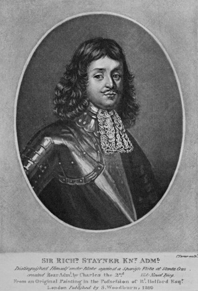 Portret sir Richarda Stainera z „Characters Illustrious in British History” autorstwa Richarda Earloma i Charlesa Turnera, 1815 autorstwa English School