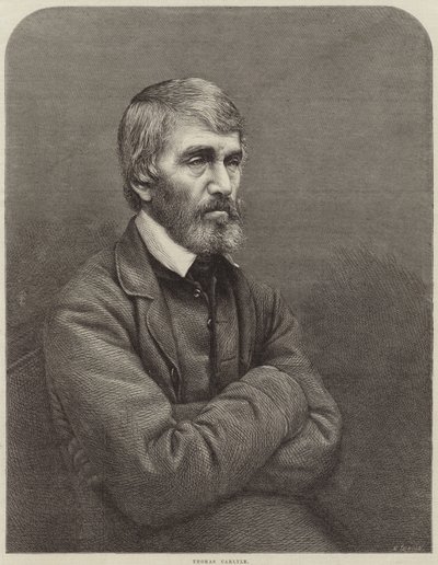 Portret Thomasa Carlylea autorstwa English School