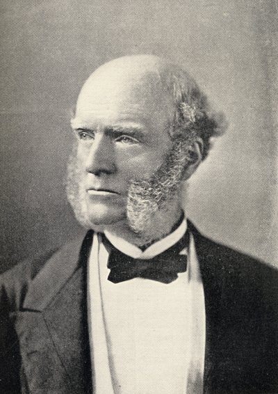 Portret Thomasa Hughesa (1822-96) autorstwa English School