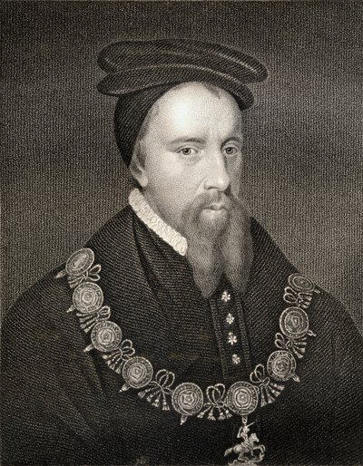 Portret Thomasa Stanleya (1435-1504) 1. hrabiego Derby, z Lodges British Portraits, 1823 autorstwa English School