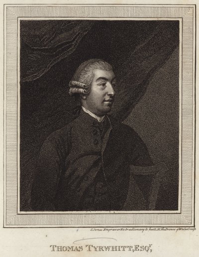 Portret Thomasa Tyrwhitta autorstwa English School