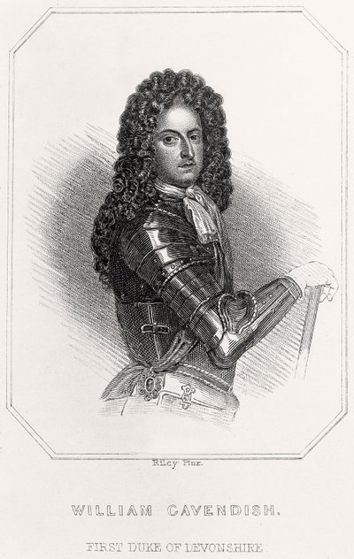 Portret Williama Cavendisha, 1. księcia Devonshire, 1835 autorstwa English School