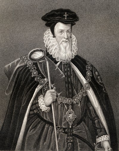 Portret Williama Cecila (1520-98) Lord Burghley, z „Lodge